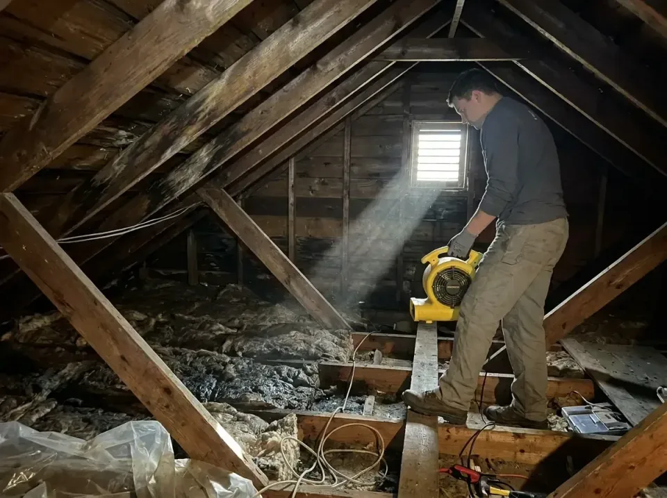 attic-water-damage-drying-proc-007 — frequently asked questions, Emergency Water Extraction & 24/7 Flood Response in Flourto…